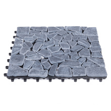 Natural Outdoor Easy Installation WPC Stone Tiles DIY Stable Composite Landscape Stone Tiles